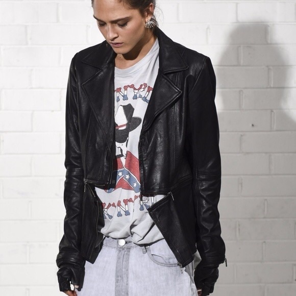 NWOT One Teaspoon | Knights Watch Leather Jacket - Picture 1 of 8